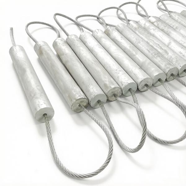 Aluminum String Anodes
