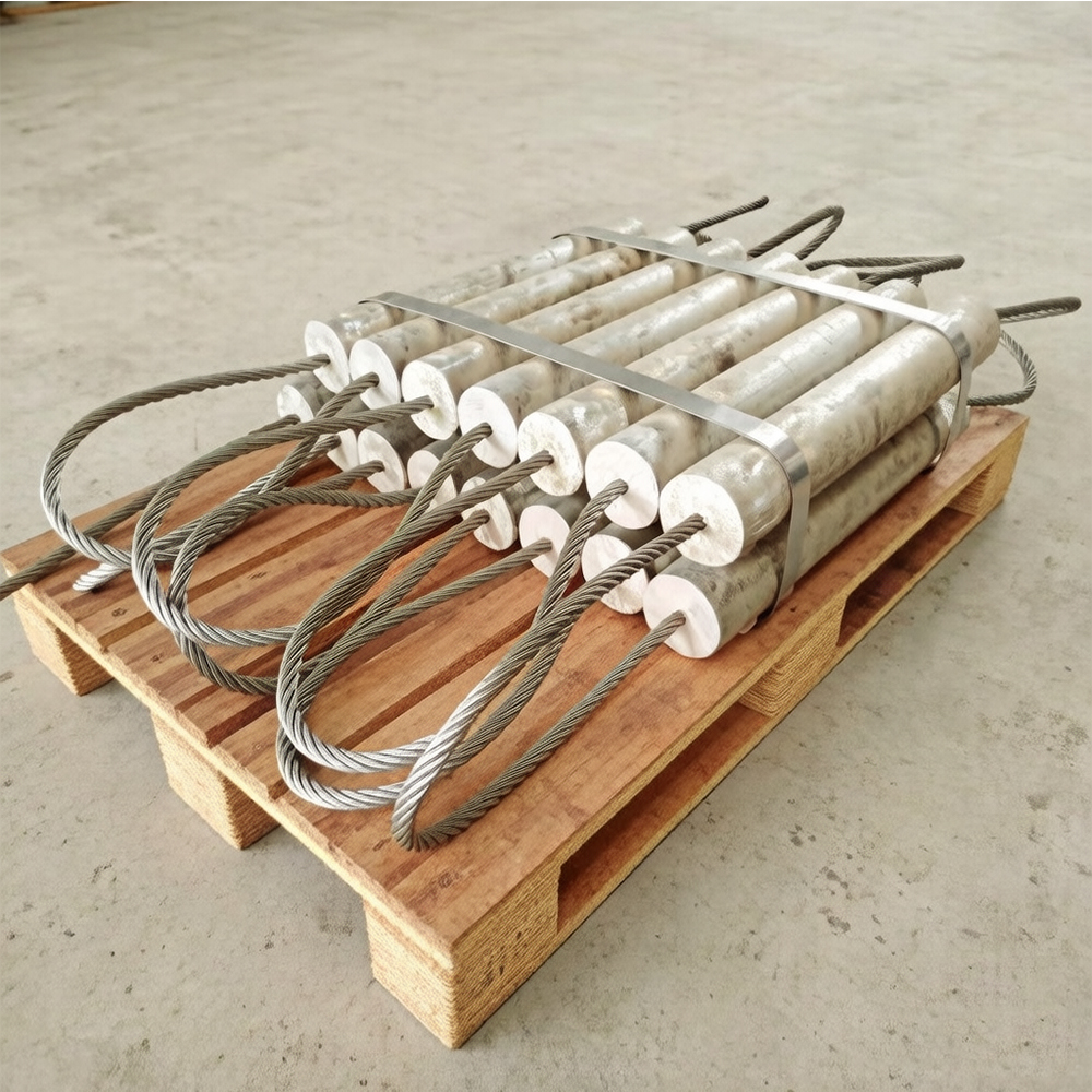 Aluminum String Anodes